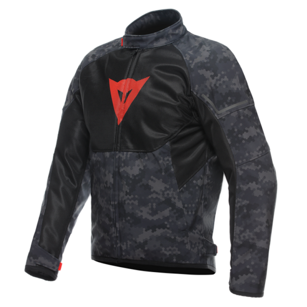 Dainese Ignite Air Tex Jacket Camo-Gray/Black/Fluorescent-Red Size - 48 201735262-97H-48