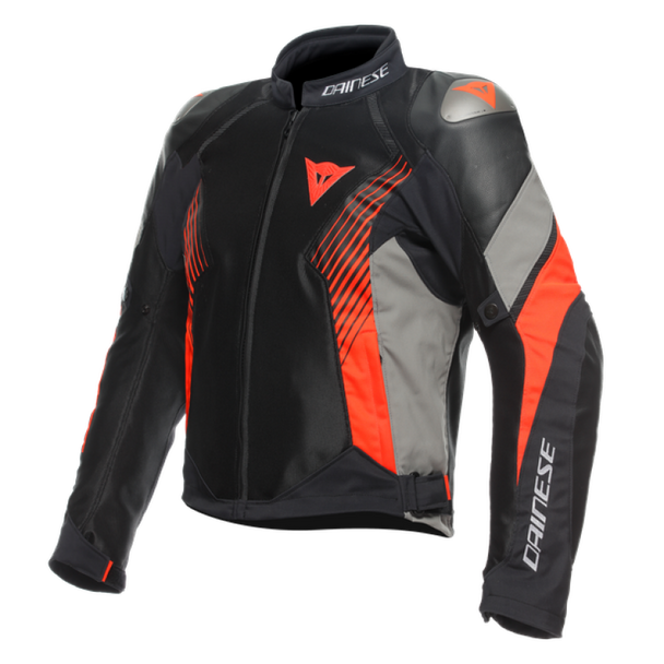 Dainese Super Rider 2 Absoluteshell Jacket Black/Dark Gull Gray/Fluorescent Red Size - 54 201654630-85I-54