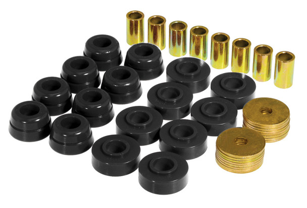 Prothane 73-82 Chevy Corvette Body Mount Kit - Black 7-133-BL