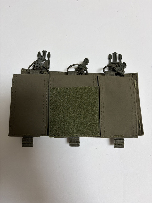 Triple 7.62 Magazine Placard OD Green