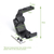 Flip To Center Black Magnifier Mount