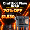 Craftbot FLOW IDEX 3D Printer - Grey
