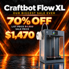 Craftbot FLOW XL 3D Printer - Grey