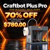 Craftbot Plus Pro 3D Printer - Grey