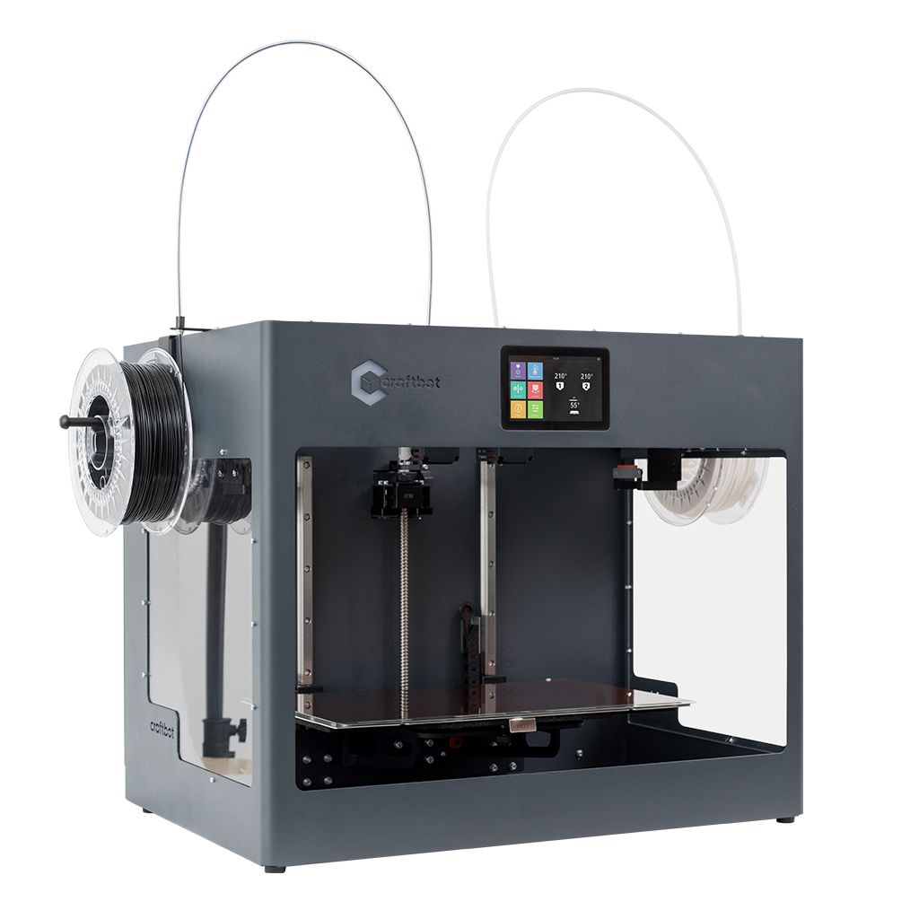 Craftbot Flow Idex Gray 3D Printer Interior Image 1