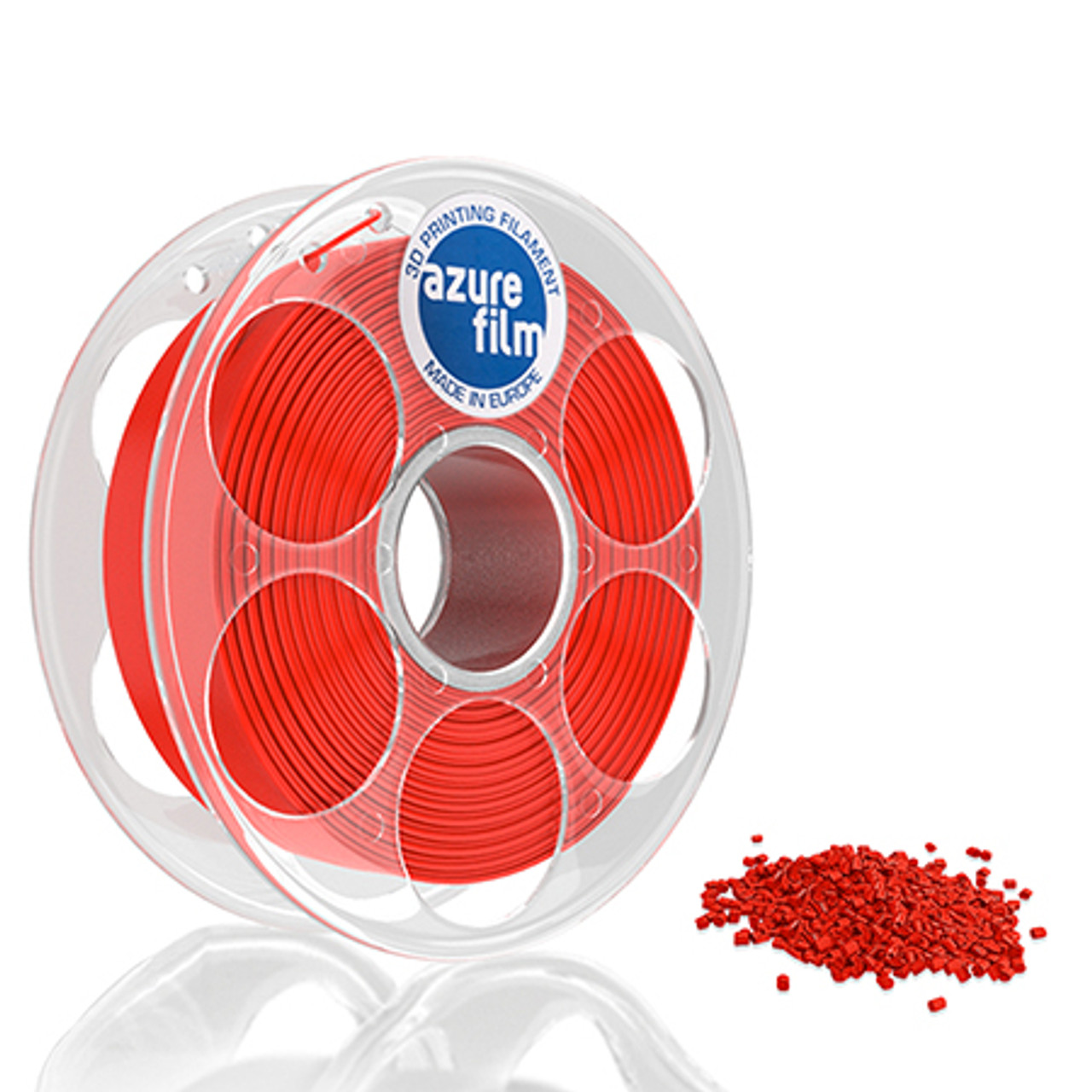 PLA Transparent Red Sample - AzureFilm