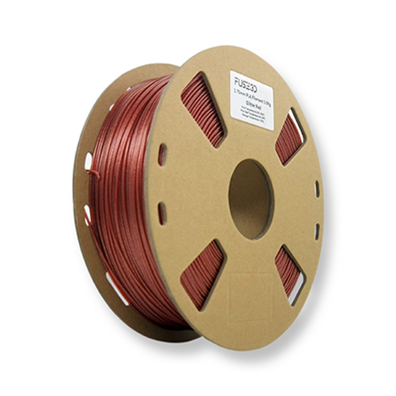 Fuse 3D PLA Red Glitter 3D Printing Filament