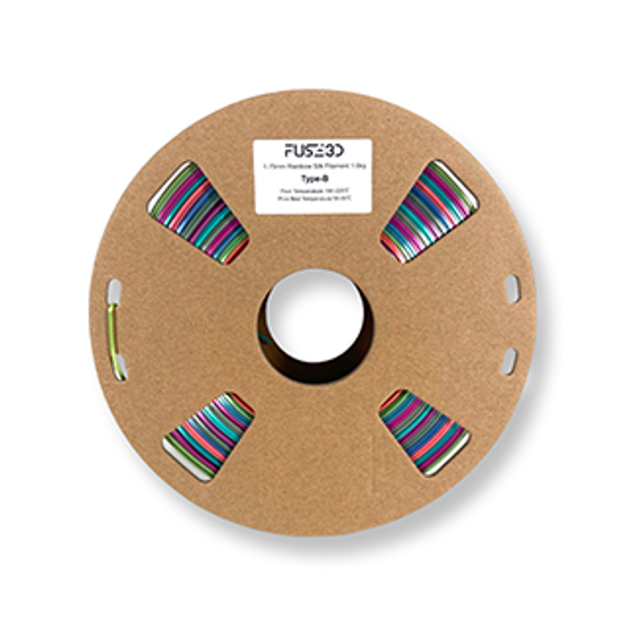 Fuse 3D Silk Rainbow B 3D Printing Filament