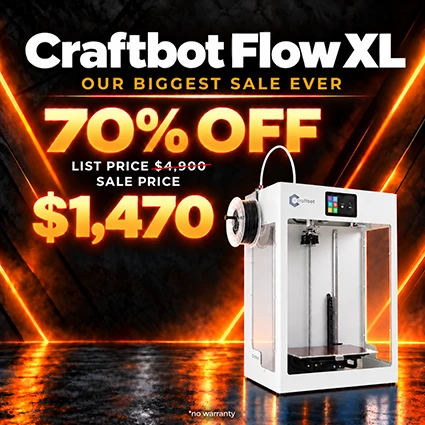 Craftbot FLOW XL 3D Printer - White
