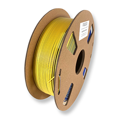 Fuse 3D Matte Dual Colour Silk Dark Blue-Yellow 3D Printing Filament