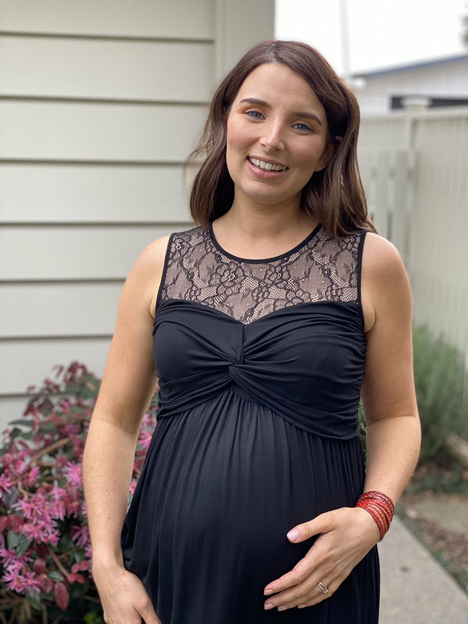 Glamour Black Dress - your solution for Pregnancy & Breastfeeding Dress!