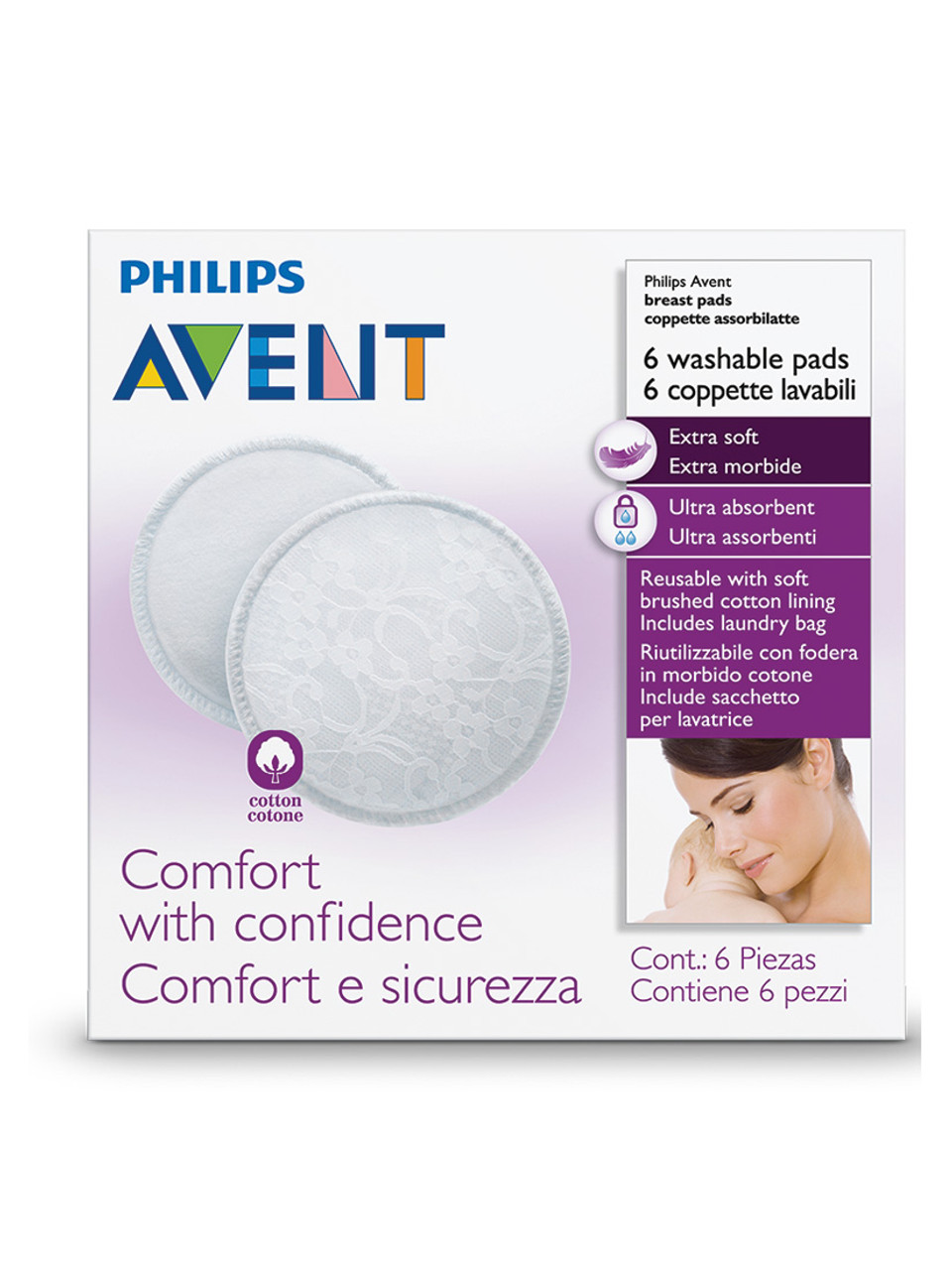 Philips Avent Washable Breast Pads (6 pack)