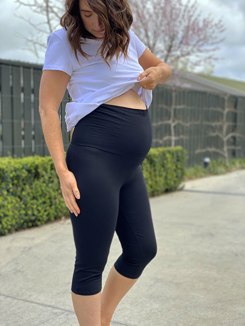 Buy Lovely Mom's Cotton Stretchable Maternity Leggings for Women's Pregnancy|Over  The Belly, Stretchable Maternity Pants for Pre & Post Pregnancy|Navy Blue -  L Online at Best Prices in India - JioMart.