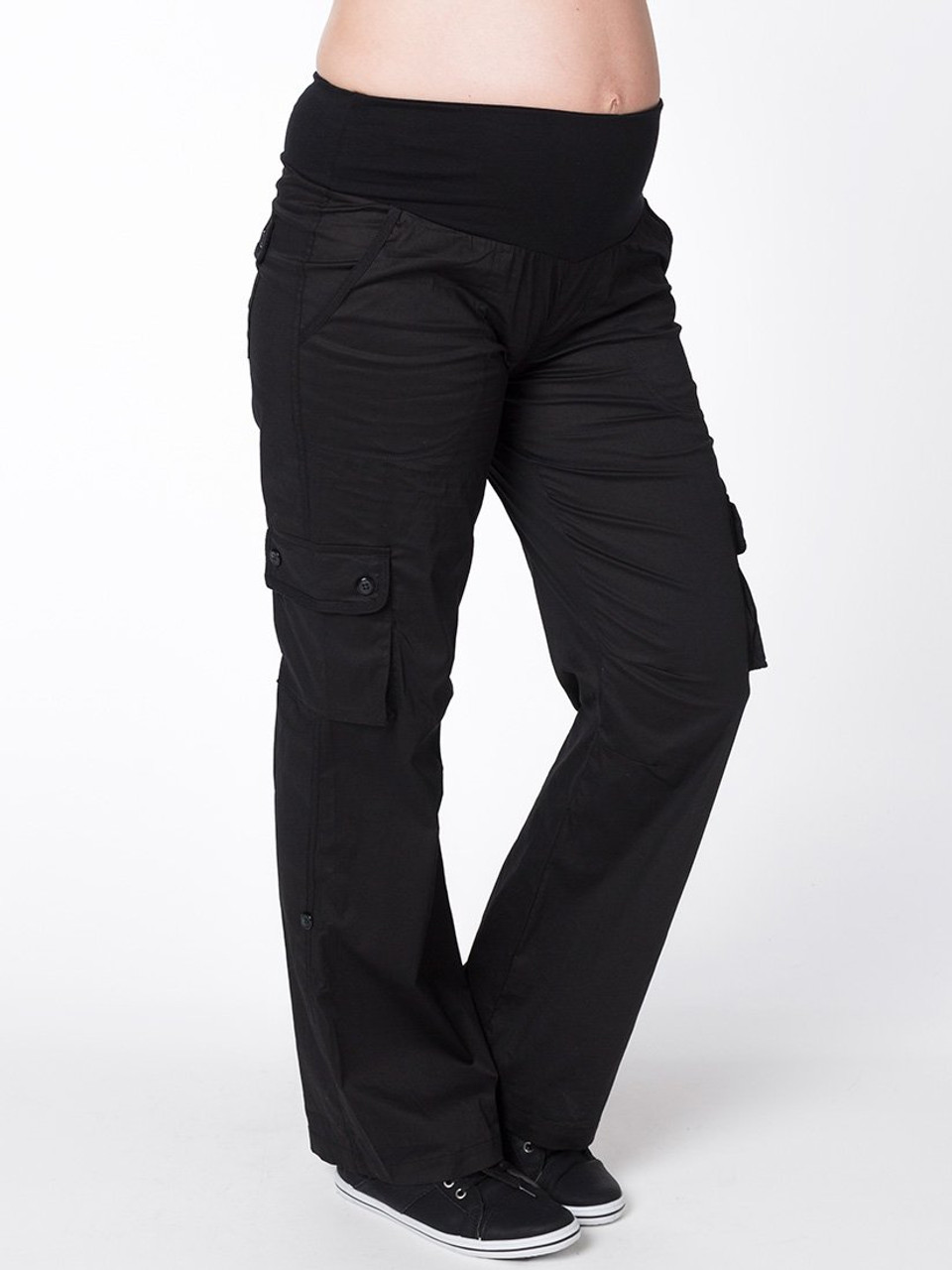 Cotton On Maternity cargo pants in black