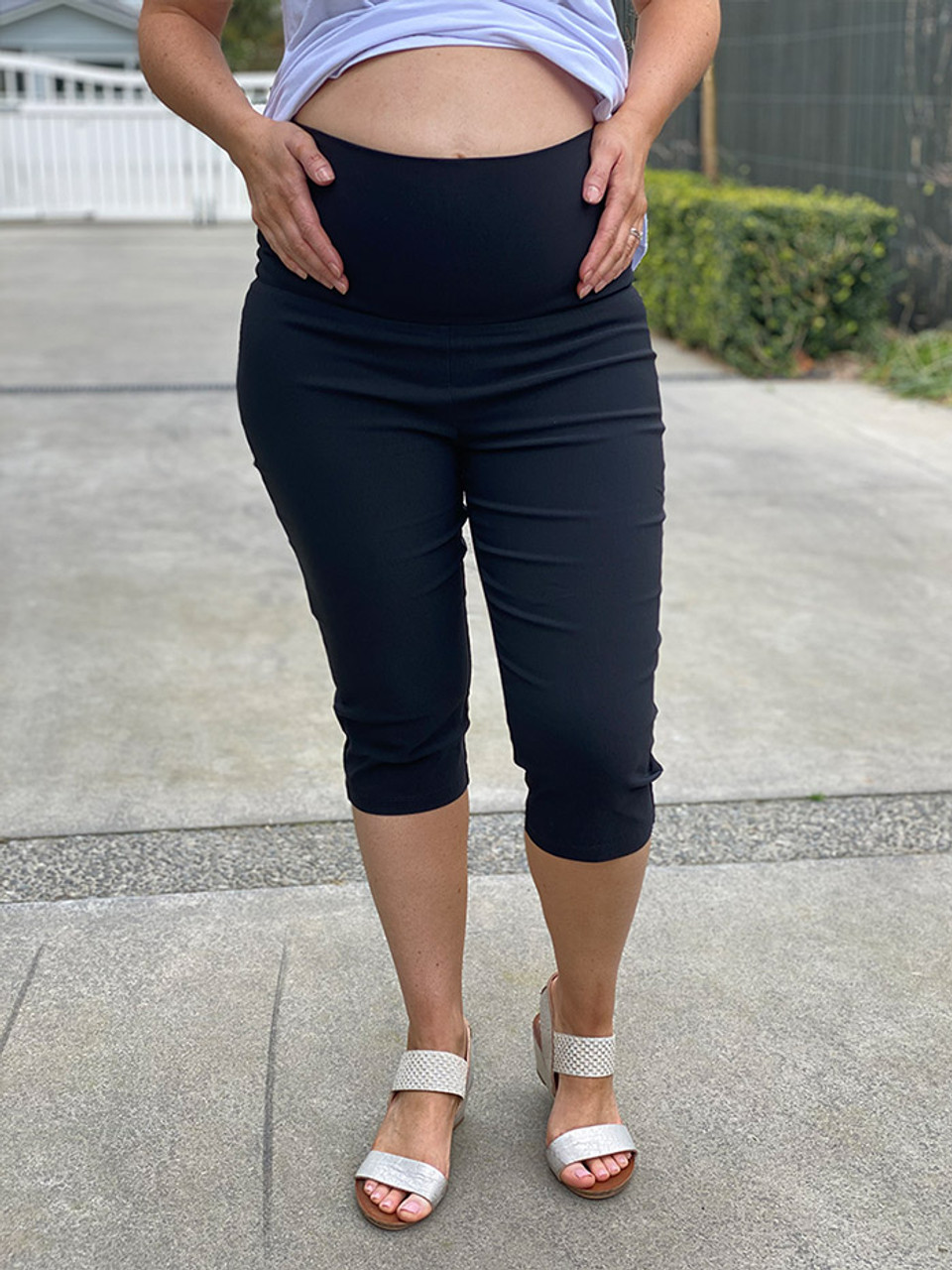 Maternity Clothes Online - by Breastmates. Maternity Capri Pants