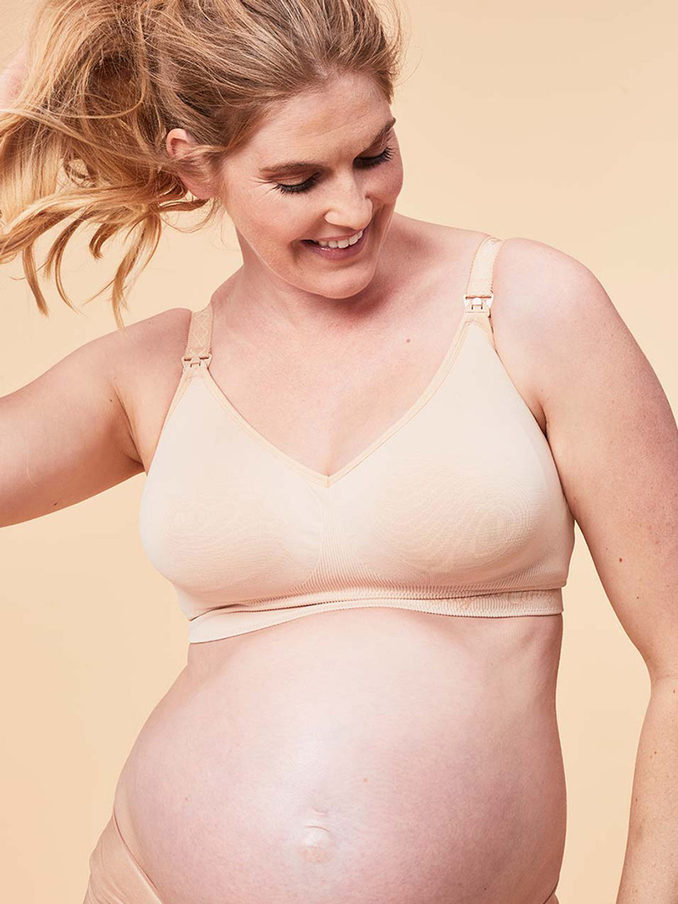 Brilliant Basics Women's Side Seamfree Maternity Bra - Nude