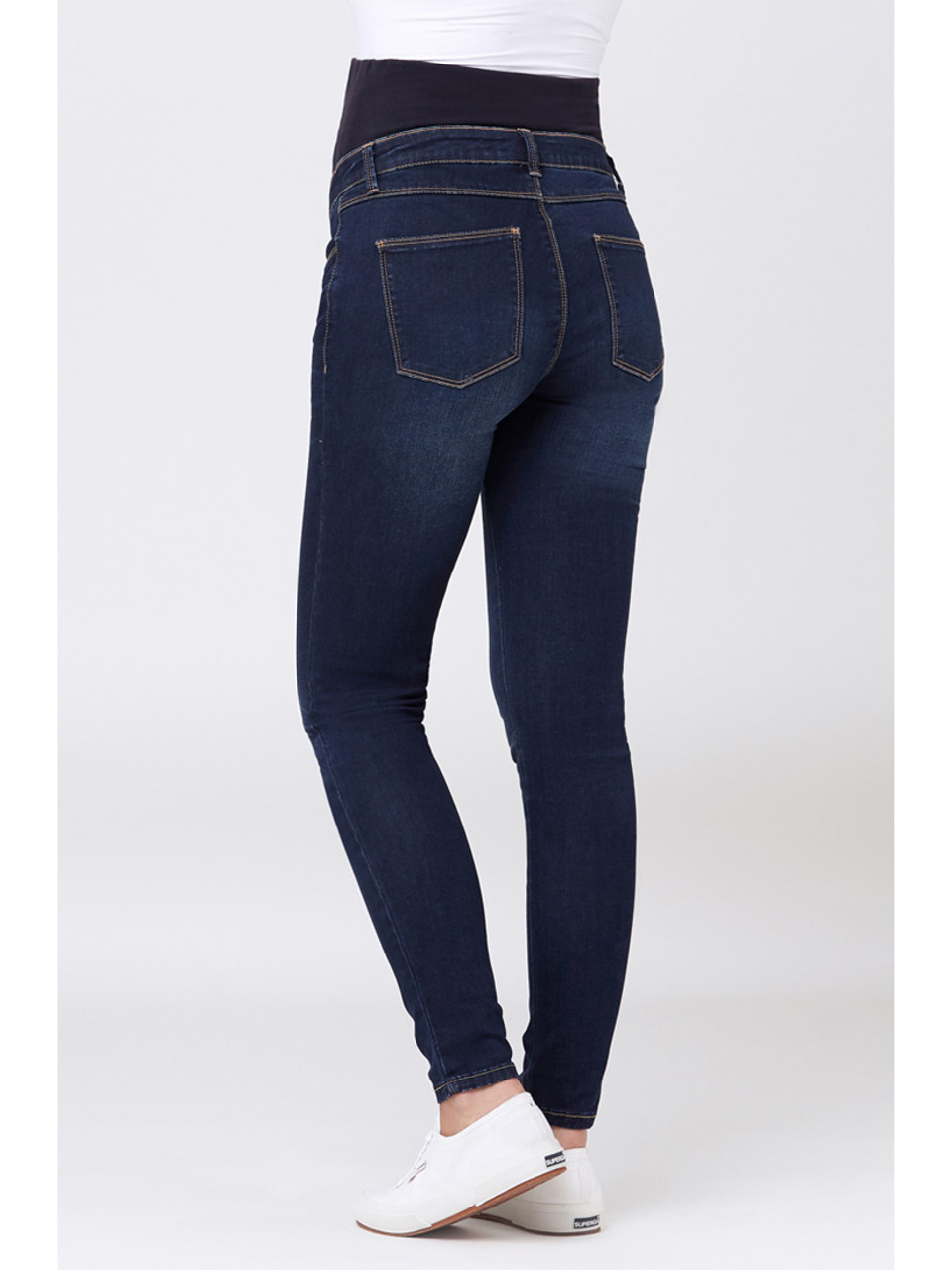 Maternity Denim-look Leggings in Navy Jeans