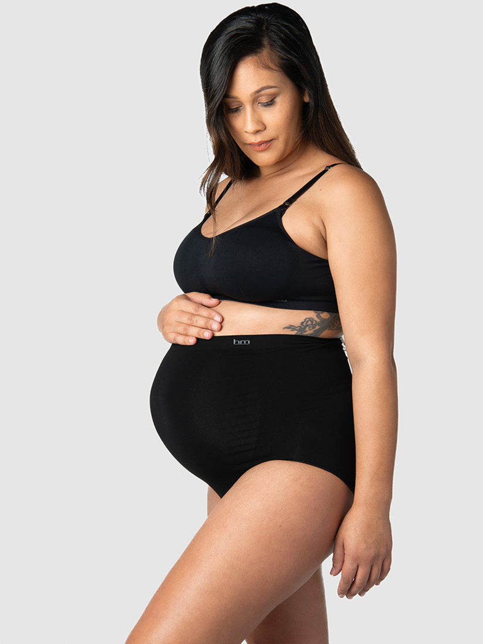 Buy wholesale Cotton Maternity Briefs - Black