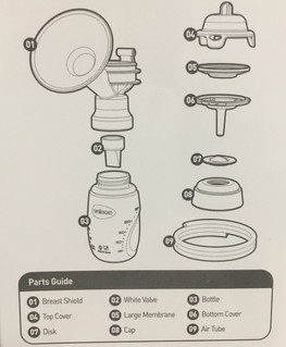Unimom Breastshield Kit  - for the Forte Breast Pump 24mm Unimom Breastshield Kit  - for the Forte Breast Pump 24mm