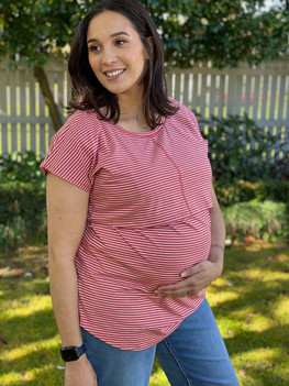 Breastmates - Mitzie Stripe Dress - Maternity and Breastfeeding Friendly