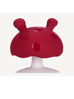 Momebella Mushroom Teether Red