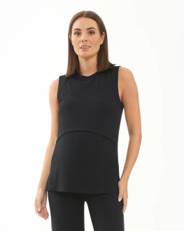 Black Peter Rib Nursing Tank - Maternity & Nursing