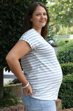 Seafoam Maternity & Breastfeeding Top