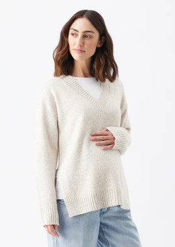 Vera Nursing Knit - Oat Marle
