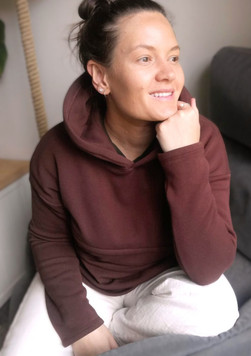 Chocolate Cloud Fleece Hoodie / Maternity & Breastfeeding Chocolate Cloud Fleece Hoodie / Maternity & Breastfeeding