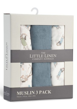 Little Linen Muslin 3PK Barklife Dog Little Linen Muslin 3PK Barklife Dog