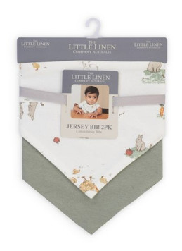 100% Cotton Jersey Bib 2PK - Farmyard Lamb