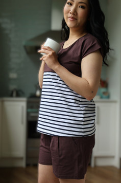 Coffee - Maternity & Breastfeeding Top