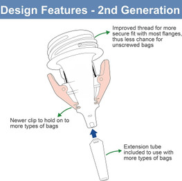 Breastmilk Storage Bag Adapter - 1PC