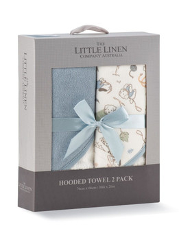 Little Linen Hooded Towel 2pk - Barklife Dog