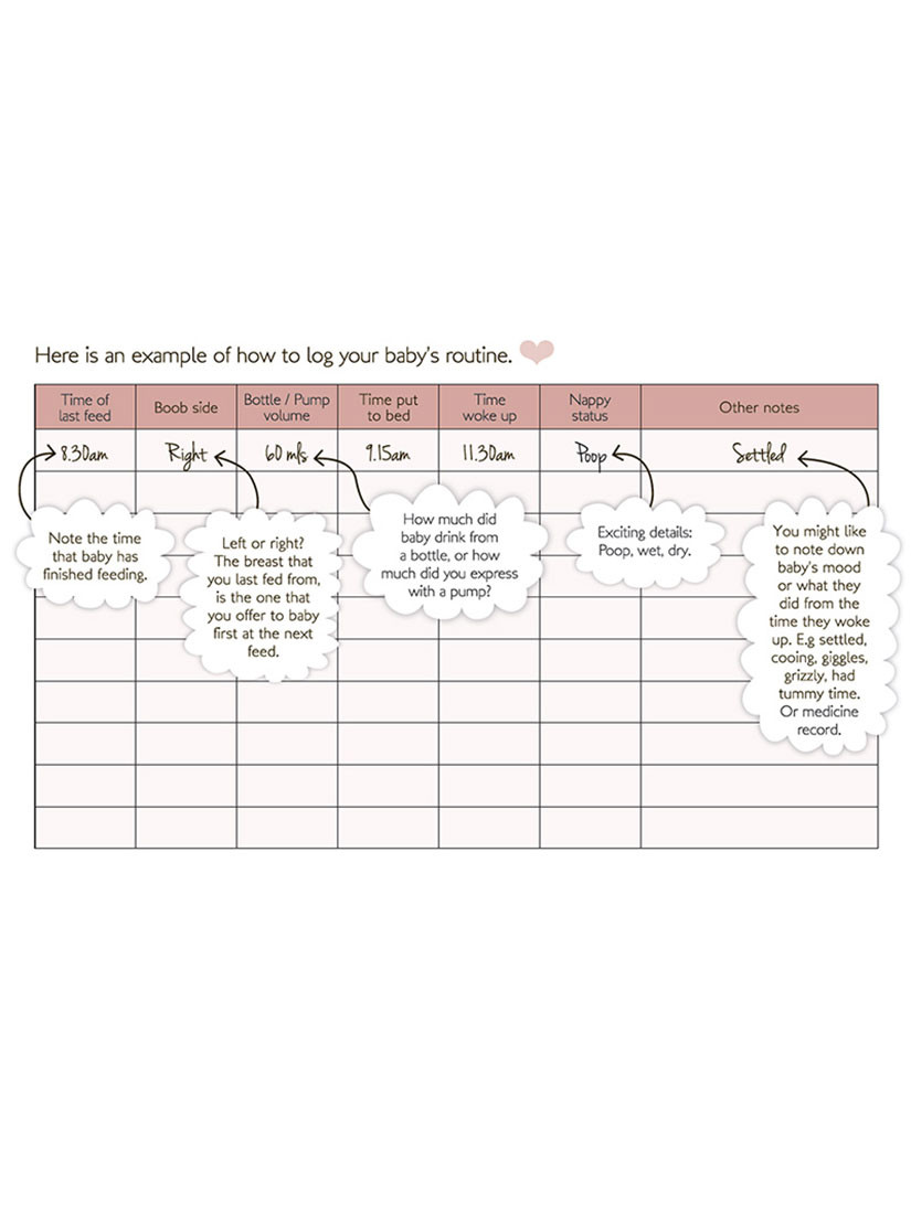 newborn logbook