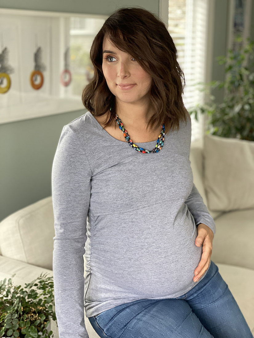 Marle Grey Fundamental Top by Breastmates