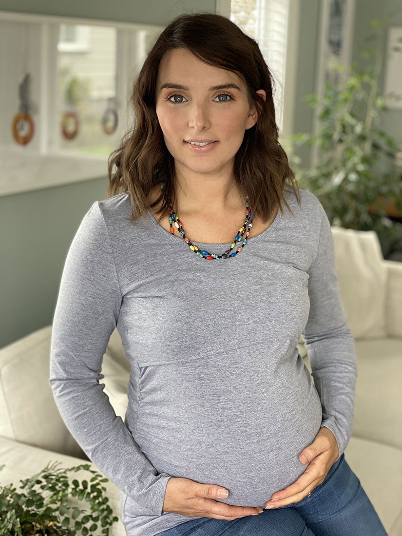 Marle Grey Fundamental Top by Breastmates