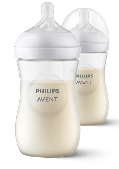260ml Avent Natural Bottles & Teats - Two Pack
