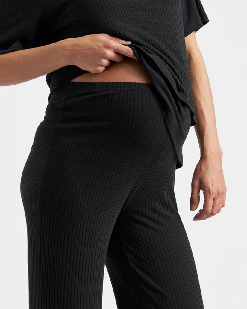 Cindy Rib Pant - Black