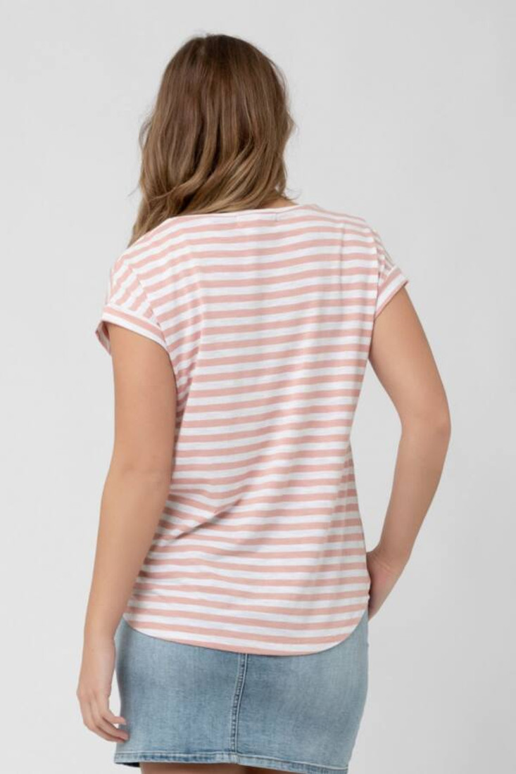 Lionel Nursing Tee - Pink / White