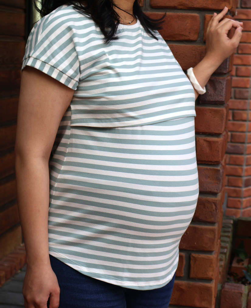 Seafoam Maternity & Breastfeeding Top