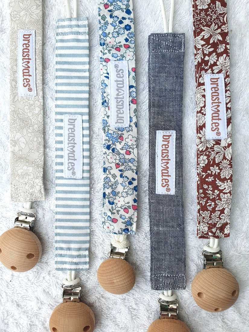 Wooden Pacifier Clips
