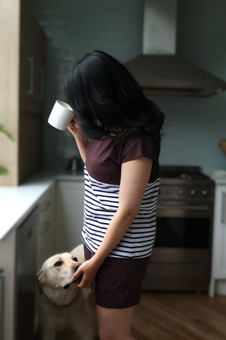 Coffee - Maternity & Breastfeeding Top