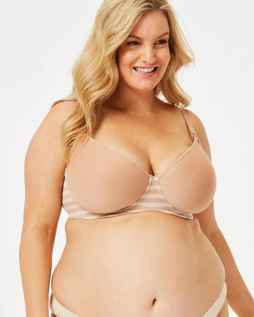 Lamington T-Shirt Nursing Bra - Mocha