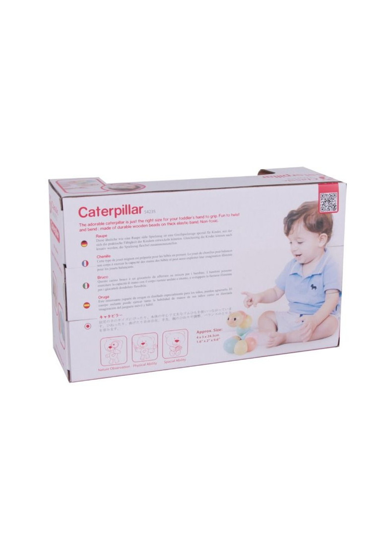 Caterpillar - Pastel Wooden Activity Toy
