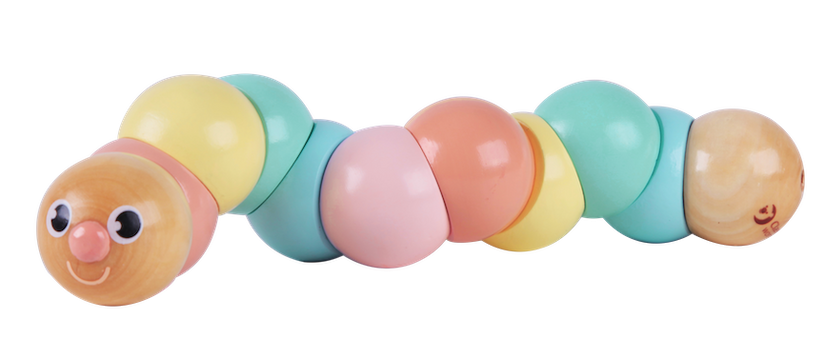 Caterpillar - Pastel Wooden Activity Toy