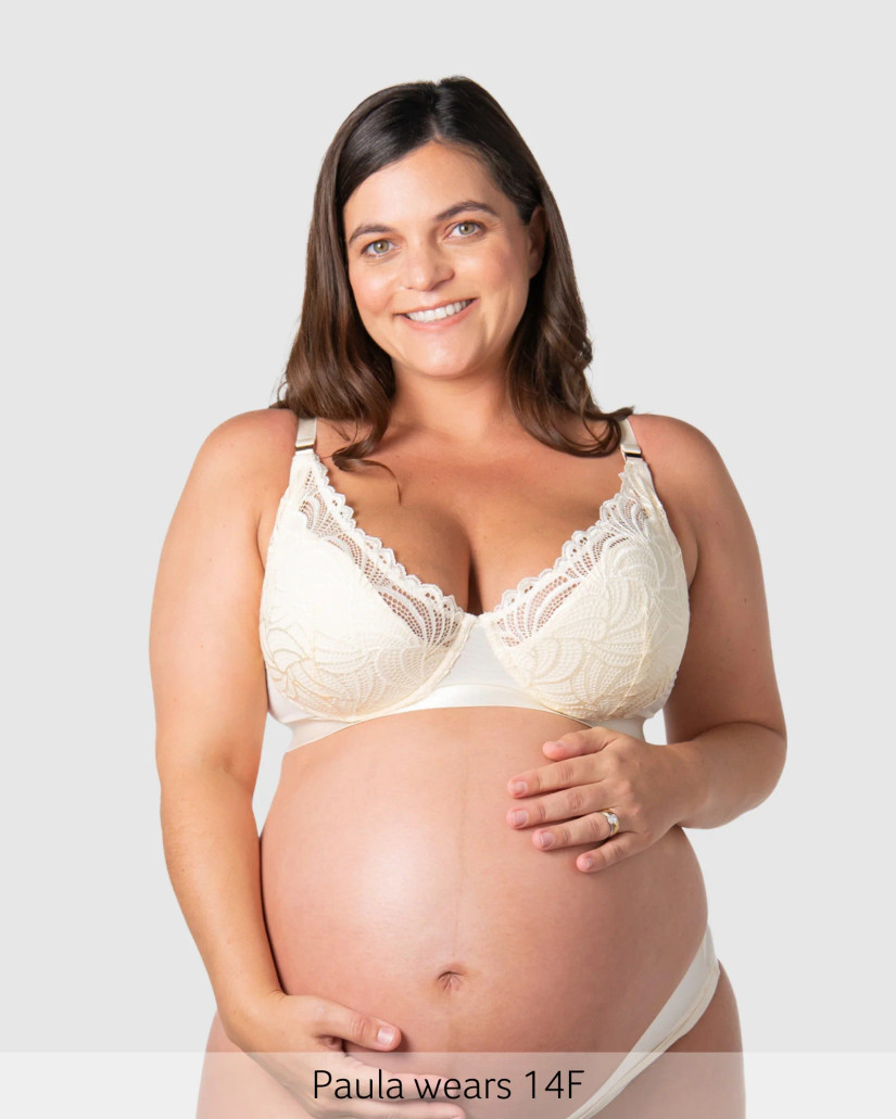 Warrior Plunge Nursing Bra - Ivory