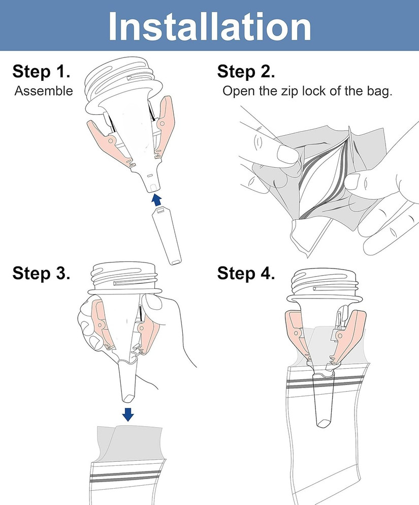 Breastmilk Storage Bag Adapter - 1PC