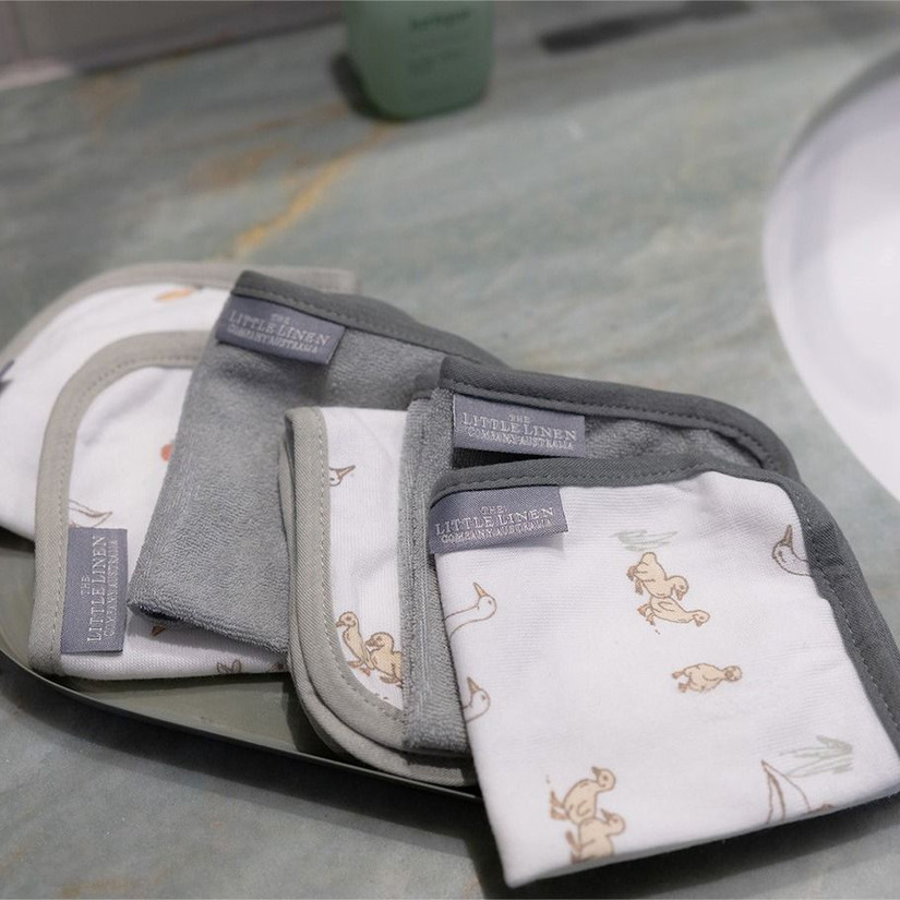 Towelling Washer 6PK - Farmyard Lamb