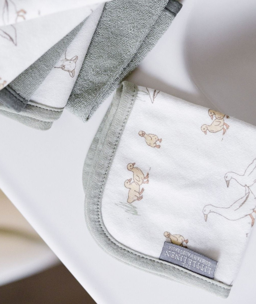 Towelling Washer 6PK - Farmyard Lamb